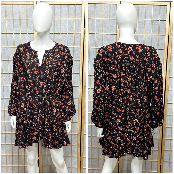 ⭐️Free People Flower Fields Mini Dress in Dark Combo [G13] - Picture 3 of 11